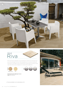 RIVA permet la réalisation d`une terrasse en pierre