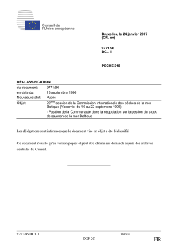 9771/96 DCL 1 mm/is DGF 2C Les délégations sont informées que