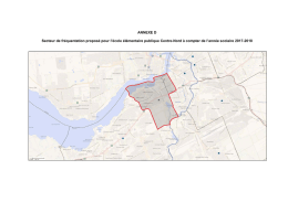 ANNEXE D Secteur de fr&eacute;quentation propos&eacute; pour l`&eacute;cole