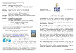 Lire le bulletin - Notre Dame de la Croix