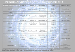 programme des vacances d`hiver 2017 - Arros-de-Nay