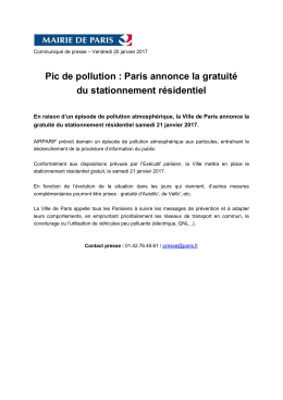 Pic de pollution : Paris annonce la gratuit&eacute; du stationnement