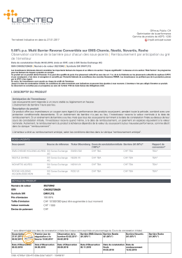 5.00% pa Multi Barrier Reverse Convertible sur EMS