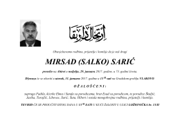MIRSAD (SALKO) SARIĆ