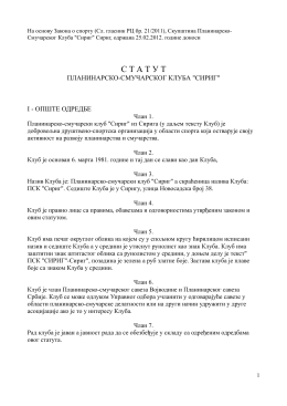 Statut PSK Sirig 2012