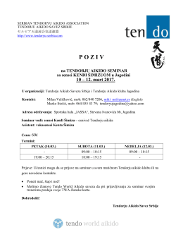 Seminar sa Sensei Kenđi Šimizuom u Jagodini - tendoryu