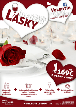 inf&uacute;zia l&aacute;sky 2017 - Hotel Summit *** Be&scaron;eňov&aacute;