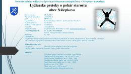 Lyžiarske preteky 18.02.2017– plagát
