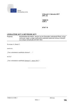 15606/16 COR 2 AK/mse DGA 1 Na strane 4, článok 3: namiesto