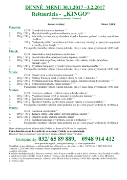 denn&eacute; menu