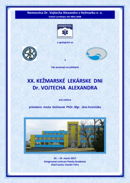 XX. Kežmarsk&eacute; lek&aacute;rske dni Dr. Vojtecha Alexandra