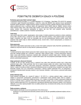 Spracovanie osobných údajov