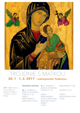 MUP program BA - Redemptoristi