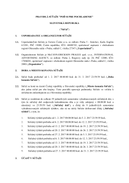 Úplné pravidlá - kinderchladene.sk