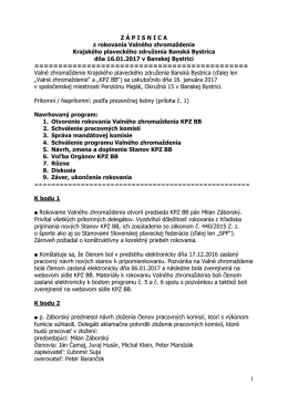 Valného zhromaždenia