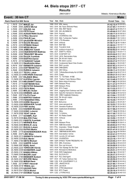 44. Biela stopa 2017 - CT