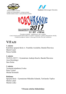 V&iacute;ťazi s&uacute;ťaže