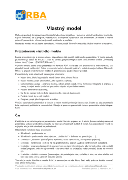 Vlastn&yacute; model