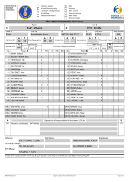 AB SLO - Slovenia CRO - Croatia Paris Accorhotels Arena SAT