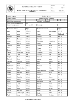 BS-Ocjene ispita - Pomorski fakultet u Splitu