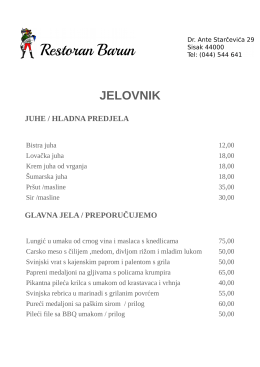 Preuzimanje - Restoran Barun