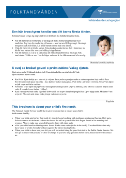 Frisk i munnen hela livet finska