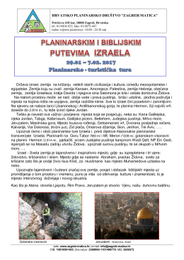 Program izleta... - HPD Zagreb