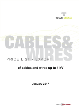 Price List ENG 01-2017