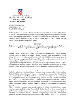 odluka - Općina Cernik