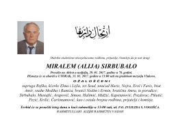 miralem (alija) sirbubalo