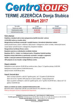 Terme Jezerčica &ndash; 08.MART