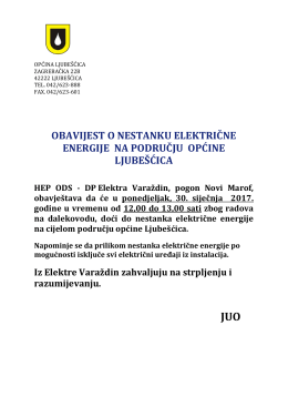 opširnije - Općina Ljubešćica