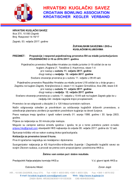 hrvatski kuglački savez croatian bowling association kroatischer