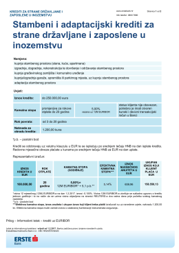 Stambeni i adaptacijski krediti za strane državljane i