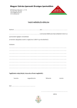 tagdíj mérséklési kérelem