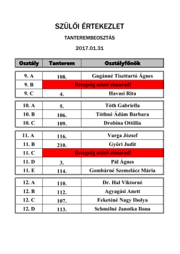 sz&uuml;lői &eacute;rtekezletre