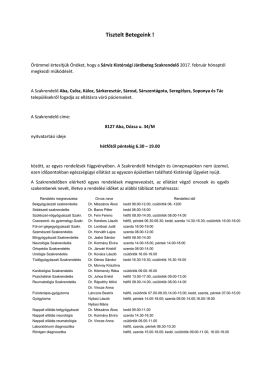 T&aacute;j&eacute;koztat&oacute; ELOLVASOM