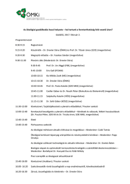 Az &ouml;kol&oacute;giai gazd&aacute;lkod&aacute;s hazai helyzete &ndash; hol tartunk a