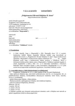 V&aacute;llakoz&oacute;i szerződ&eacute;s tervezet