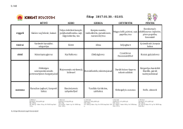 5. heti étlap