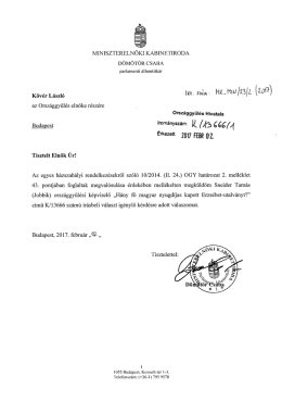 tájékoztatása szerint