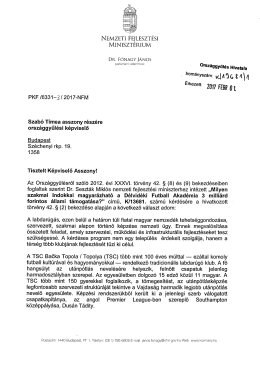PKF /6331–3 / 2017-NF M Szabó Tímea asszony részér