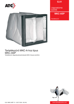 Tartal閗sz黵  MKCƘAƘhoz tipus MKCƘASP