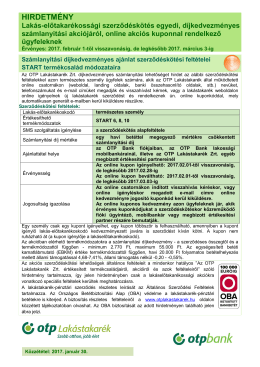 2. sz. Mell&eacute;klet: HIRDETM&Eacute;NY Lak&aacute;s-előtakar&eacute;koss&aacute;gi