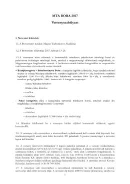 Versenyszabályzat 2017 - Magyar Tudományos Akadémia