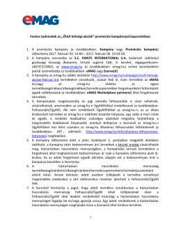 1. A prom&oacute;ci&oacute;s kamp&aacute;ny