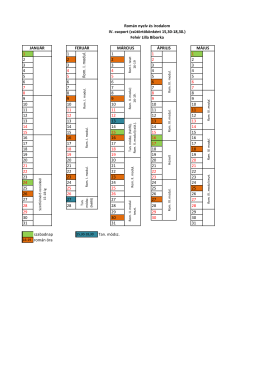 15,30-18,30 Ro m . I. modu l. Tan . m &oacute;d sz. (h &eacute;tfő)