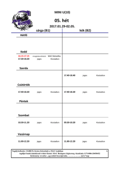 U10 - MAC Budapest Jégkorong Akadémia