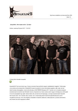 Dying Wish - Nem leszek m &aacute;rt &iacute;r &Uacute;j vide &oacute;!