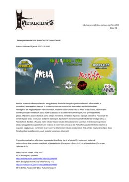 Esztergomban startol a Skala-Zoo V &iacute;z Tavaszi Turn &eacute;!